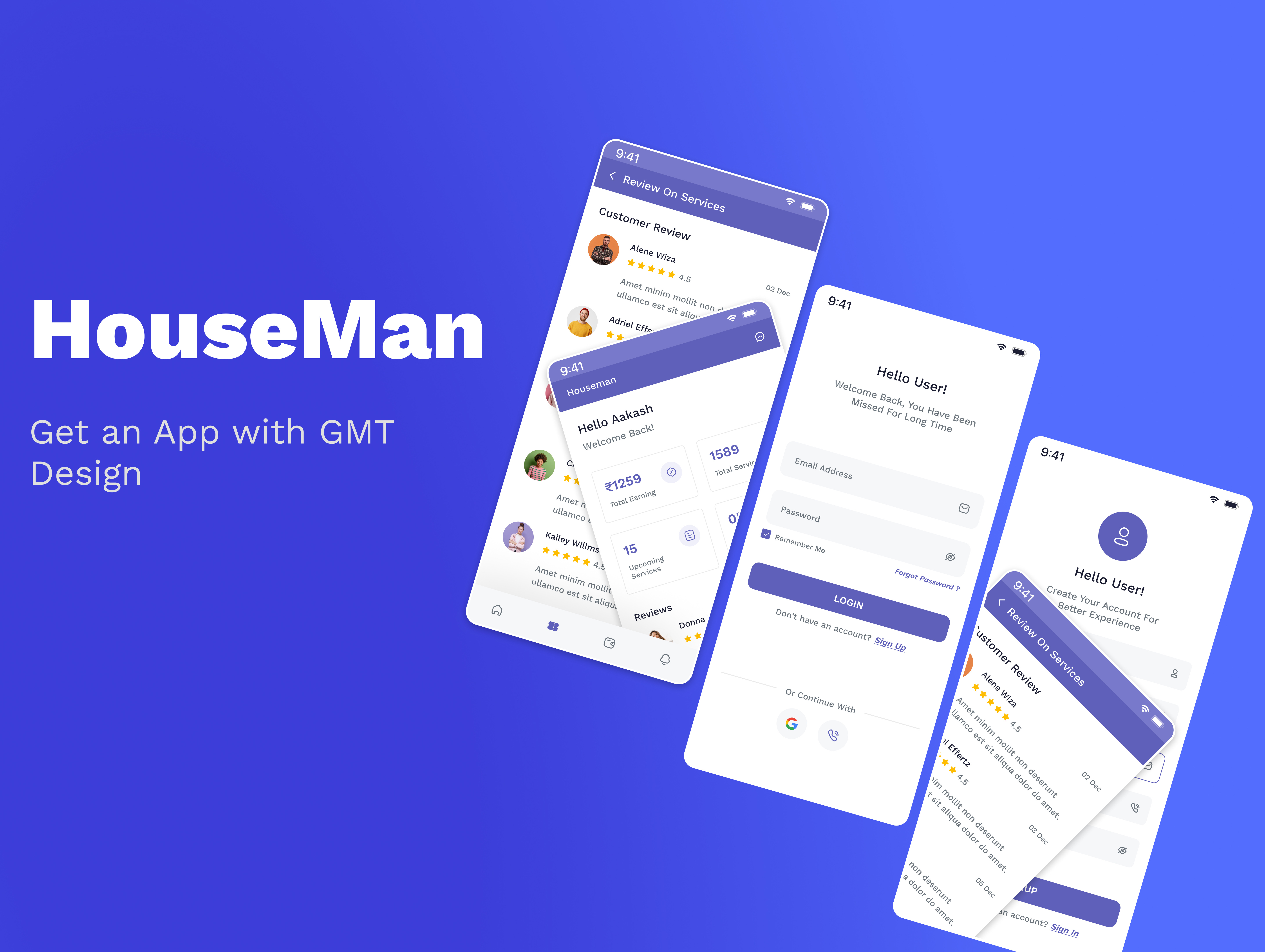HouseMan Mobile App Design UI app branding design illustration ui