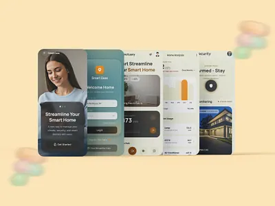 Smart Home Control App UI Design app design app ui branding dashboard design inspiration dribbble figma iot mobile app mobile app design product design sigma design smart home app smart homes ui design ui ux ui ux design ux design