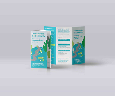 Mental Health Brochure branding brochure design graphic design illustration layout marketing print