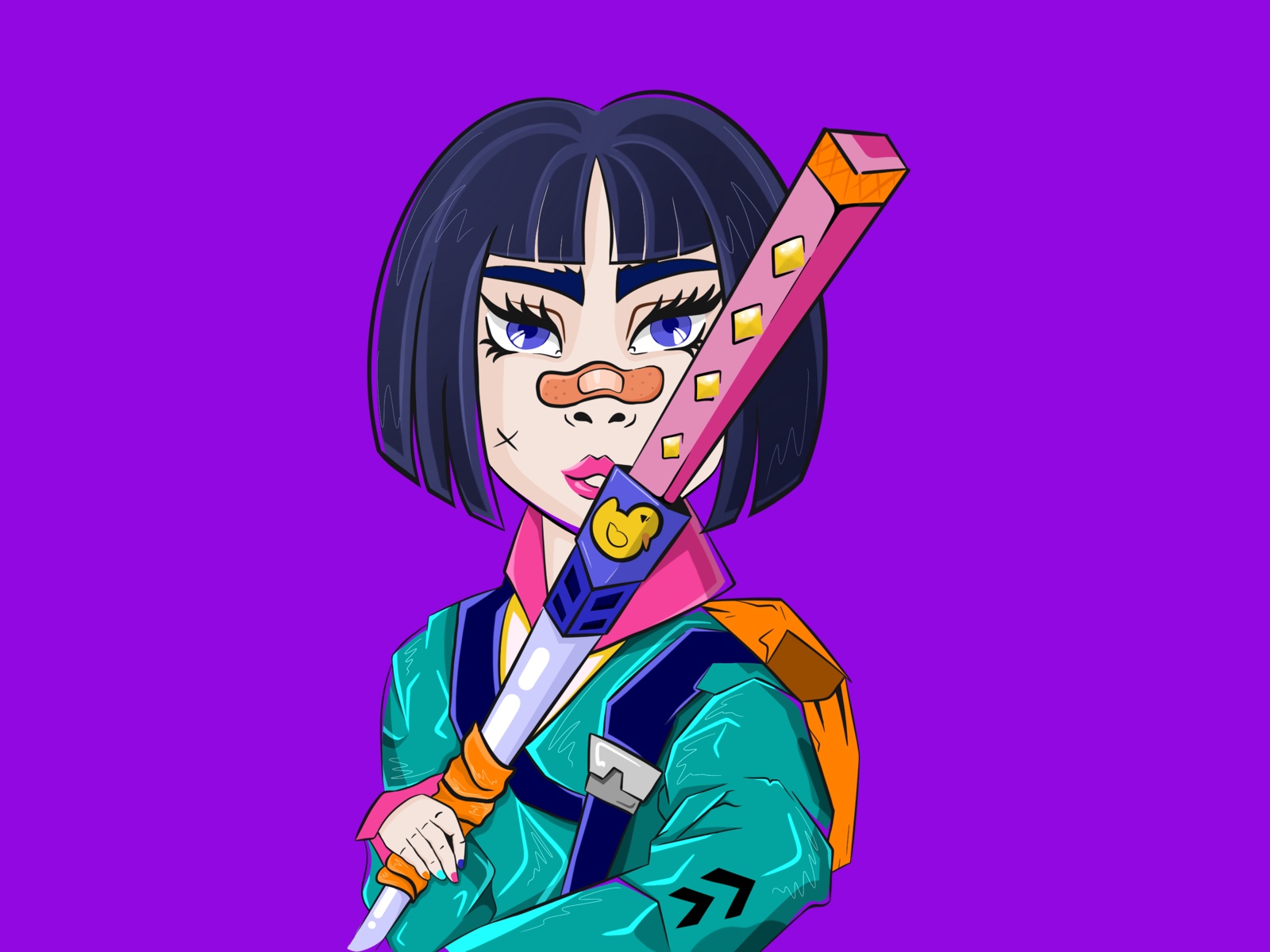 Create cyberpunk anime style illustration for you by Riszaperdhana | Fiverr