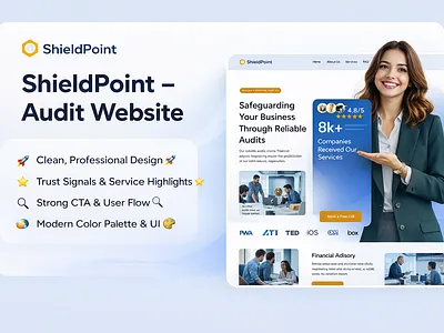 Audit website Homepage audit auditfarm casestudy cleanui corporatedesign dribbble figma homepage interfacedesign landingpage modernui ui uiux userexperience uxdesign webdesign website