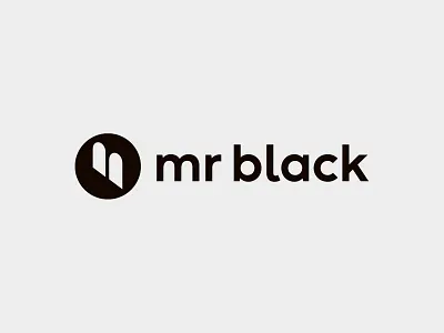 Mr Black app logo design app black branding business canada club company design gettogether letter logo mark minimal monogram mrblack negativespace nightlife party samadaraginige simple