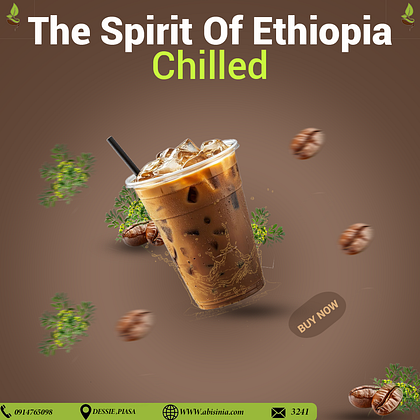 Abyssinian Gold — Chilled Coffee Ad Design