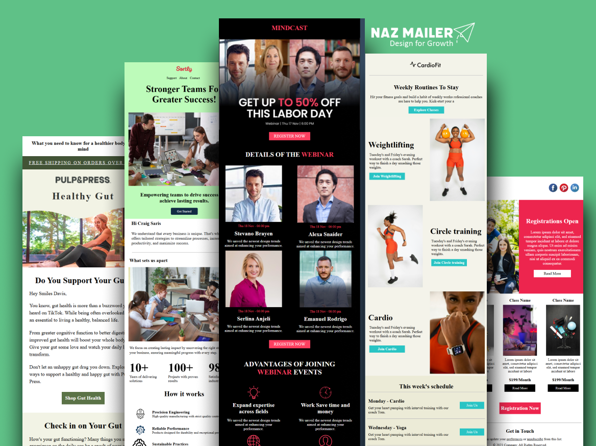 HTML Email Templates branding design email email design email newsletter email template klaviyo ui