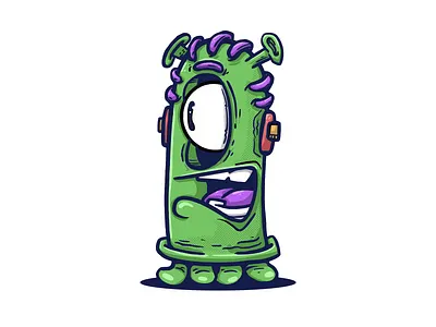 bot 201 bot brandingillustration cartoonstyle character charactercollection characterdesign characterseries collectibleart colorfuldesign digitalillustration illustration mascotdesign originalcharacters popart robot series stickerpack toyinspired vectorart worldbuilding
