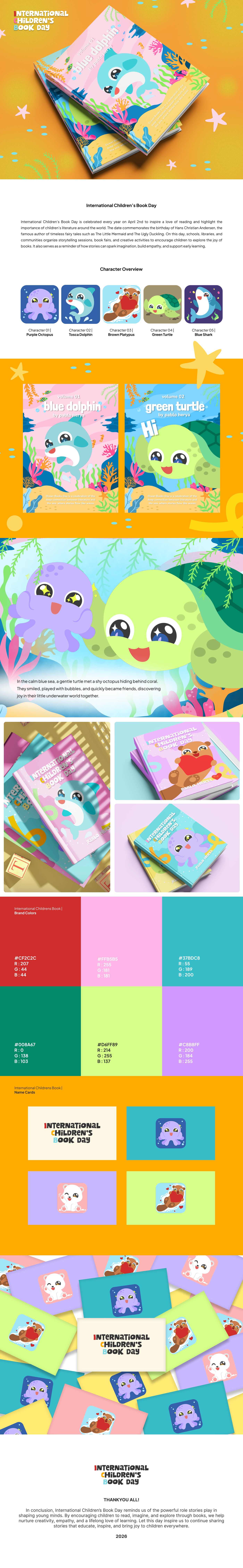International Children's Book Day Illustration branding children book children illustration digital art graphic design icon illustration logo logo design mascot design
