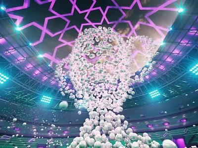 Futbolshe | Brand campaign for the 2025 European Cup 3d 3d animation animation art direction cinematic commercial creative concept creative direction dynamic animation football football campaign motion design promo video sports campaign storytelling visual storytelling