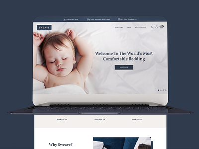 Bedding Website Design Shopify bedding e commerce sheets shop shopify ui web design website