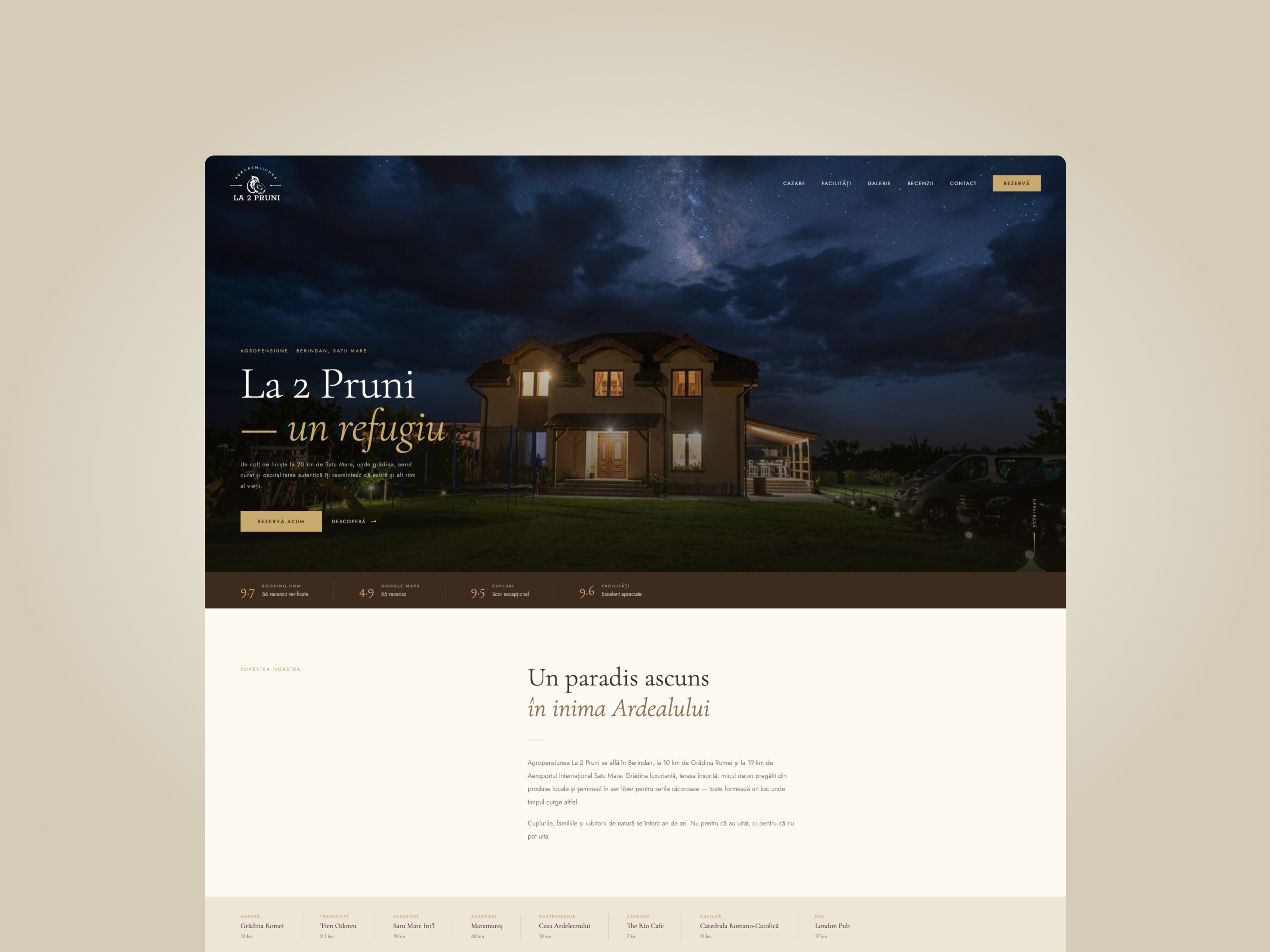 Cabin Landing Page