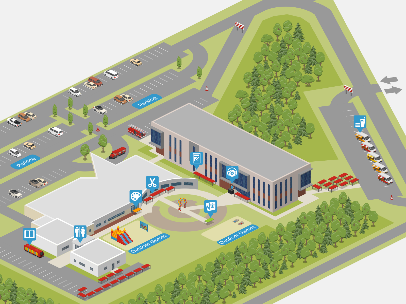 Example of Event & Site Plan Map