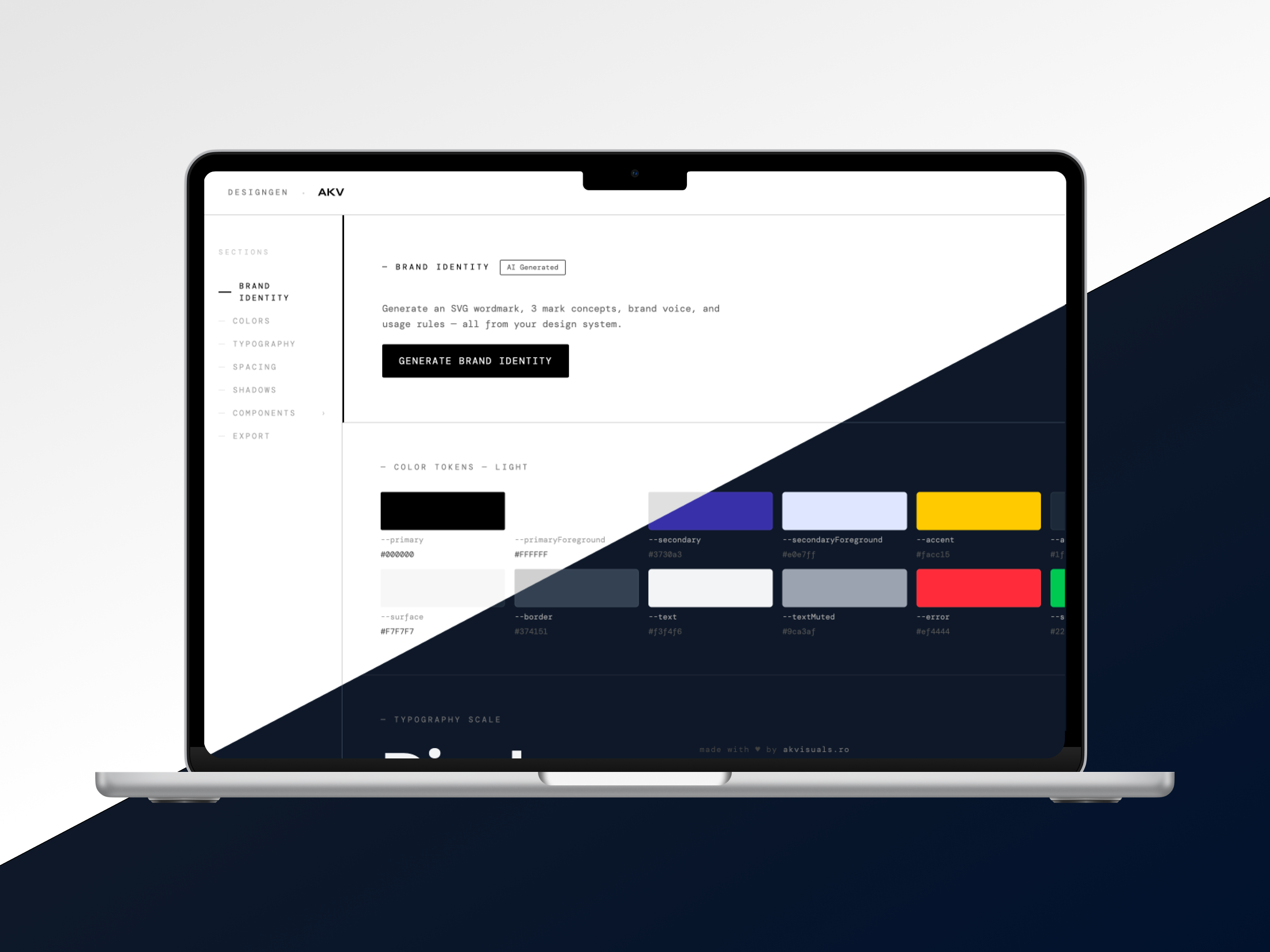 D E S I G N G E N - Brand Identity & Design System generator