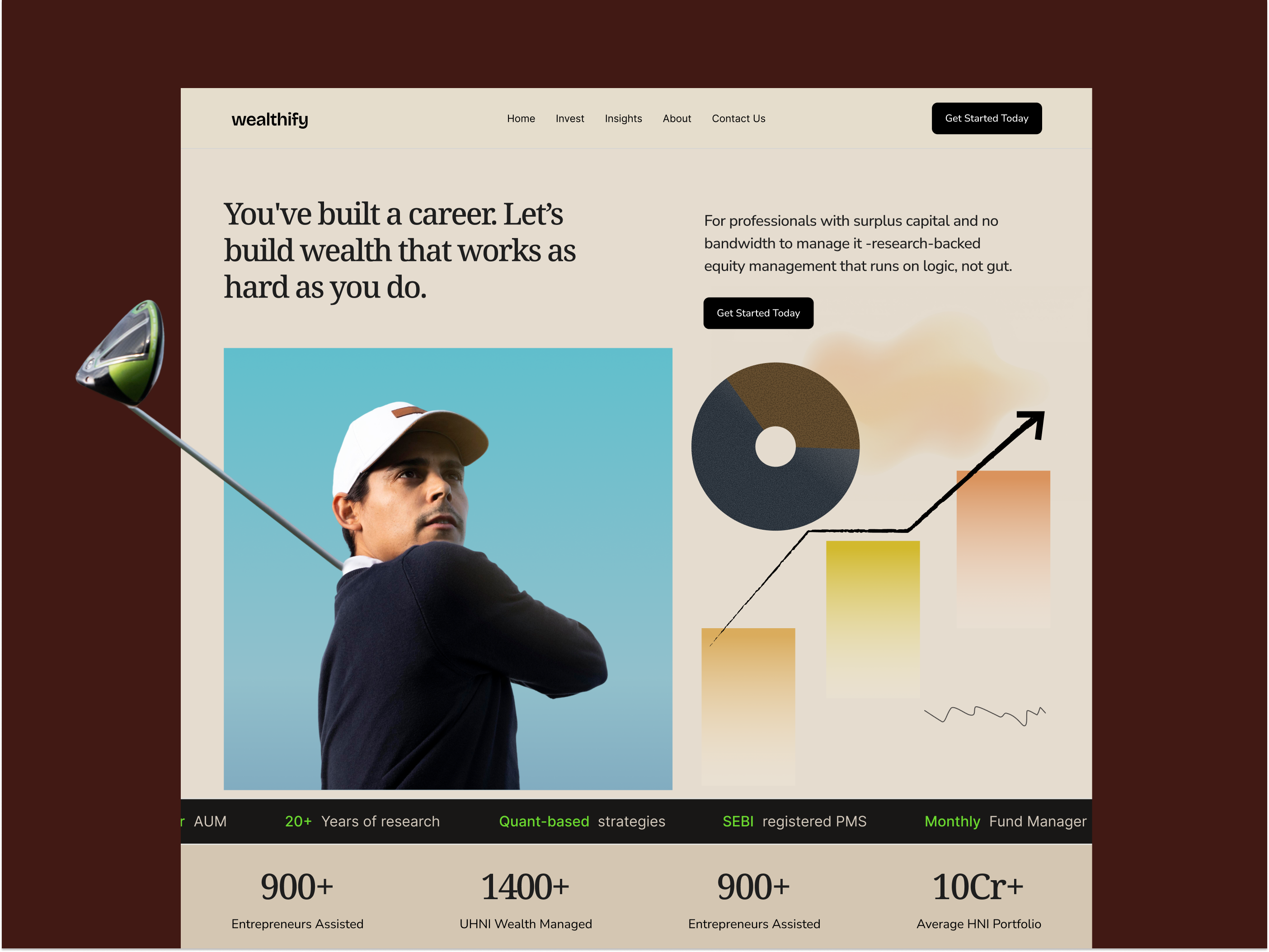 Example of AMC Landing Page for Long-Term Wealth Creation