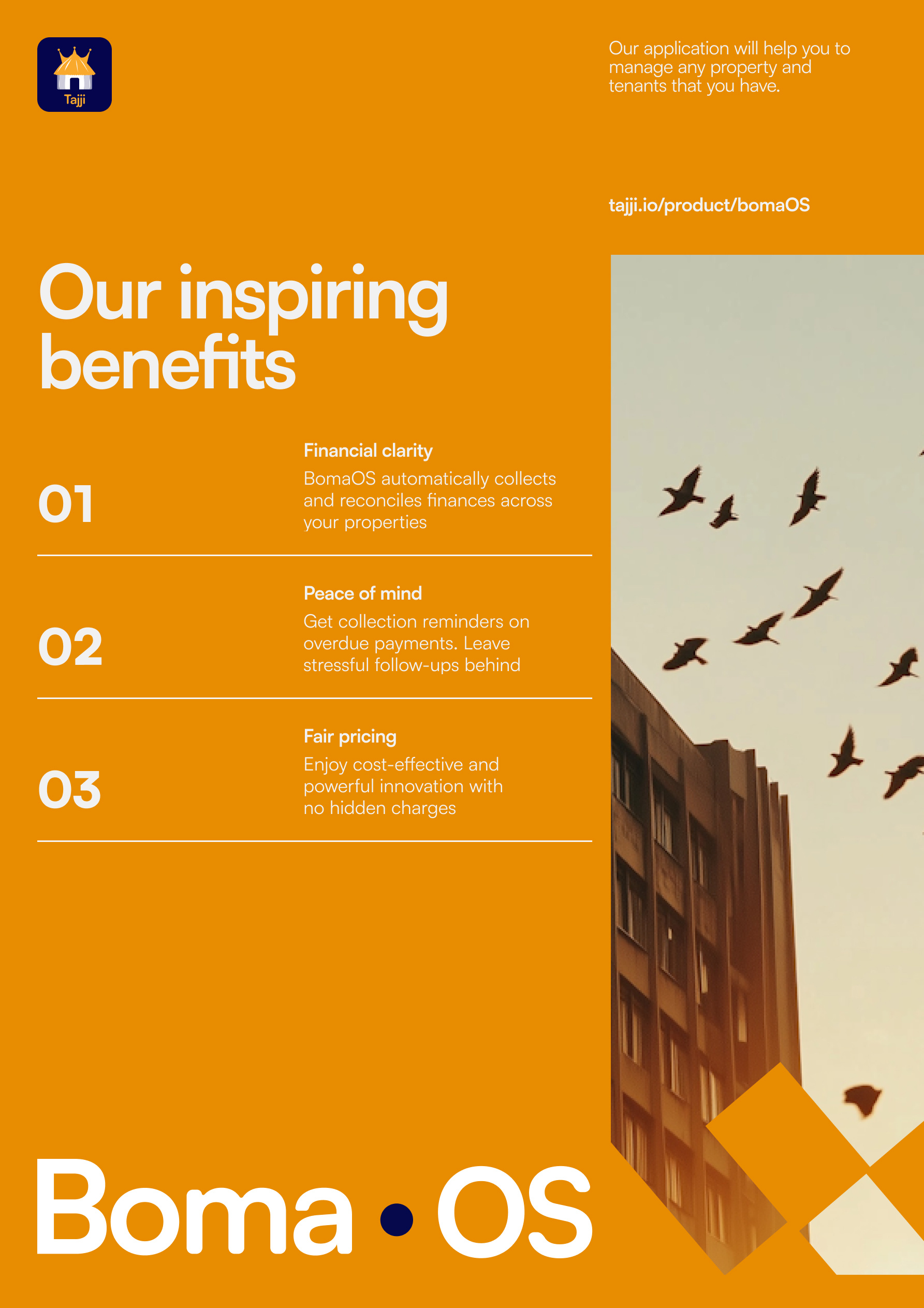 Modern real estate management brochure branding brochure design editorial editorial design graphic design orange real estate ui