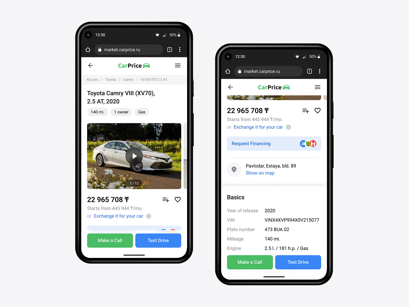 CarPrice Market by Paul Matvienko on Dribbble