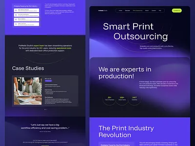 Enterprise Website Design b2b branding corporate website package studio website print studio website production ui design ux design web design website design