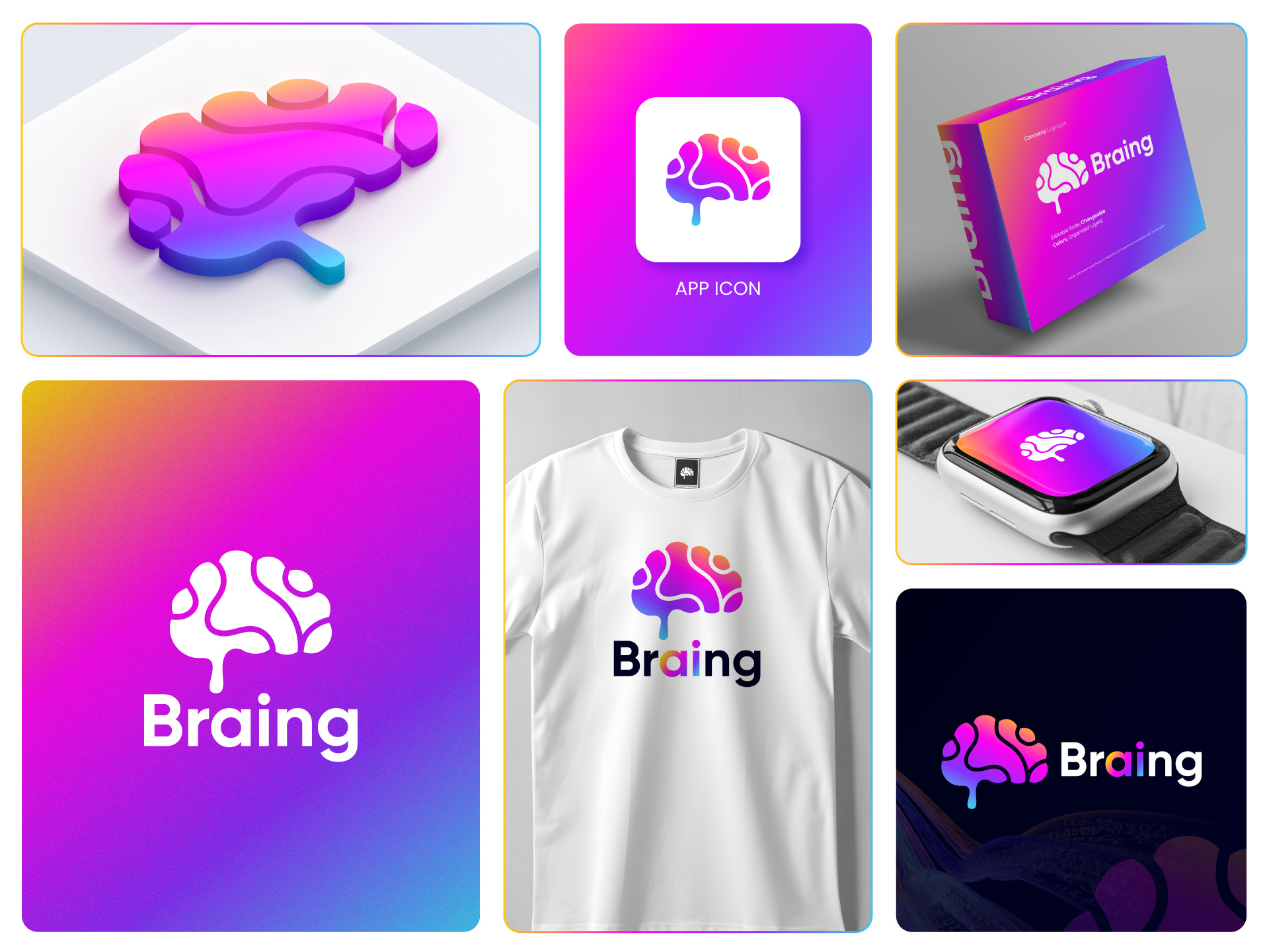 Exploring the Logo of an AI SaaS Company with Braing. ai logo branding design graphic design logo logo design logotype saas saas company