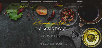 Palacsintavár étterem weboldala palacsintavár szilnet website wordpress
