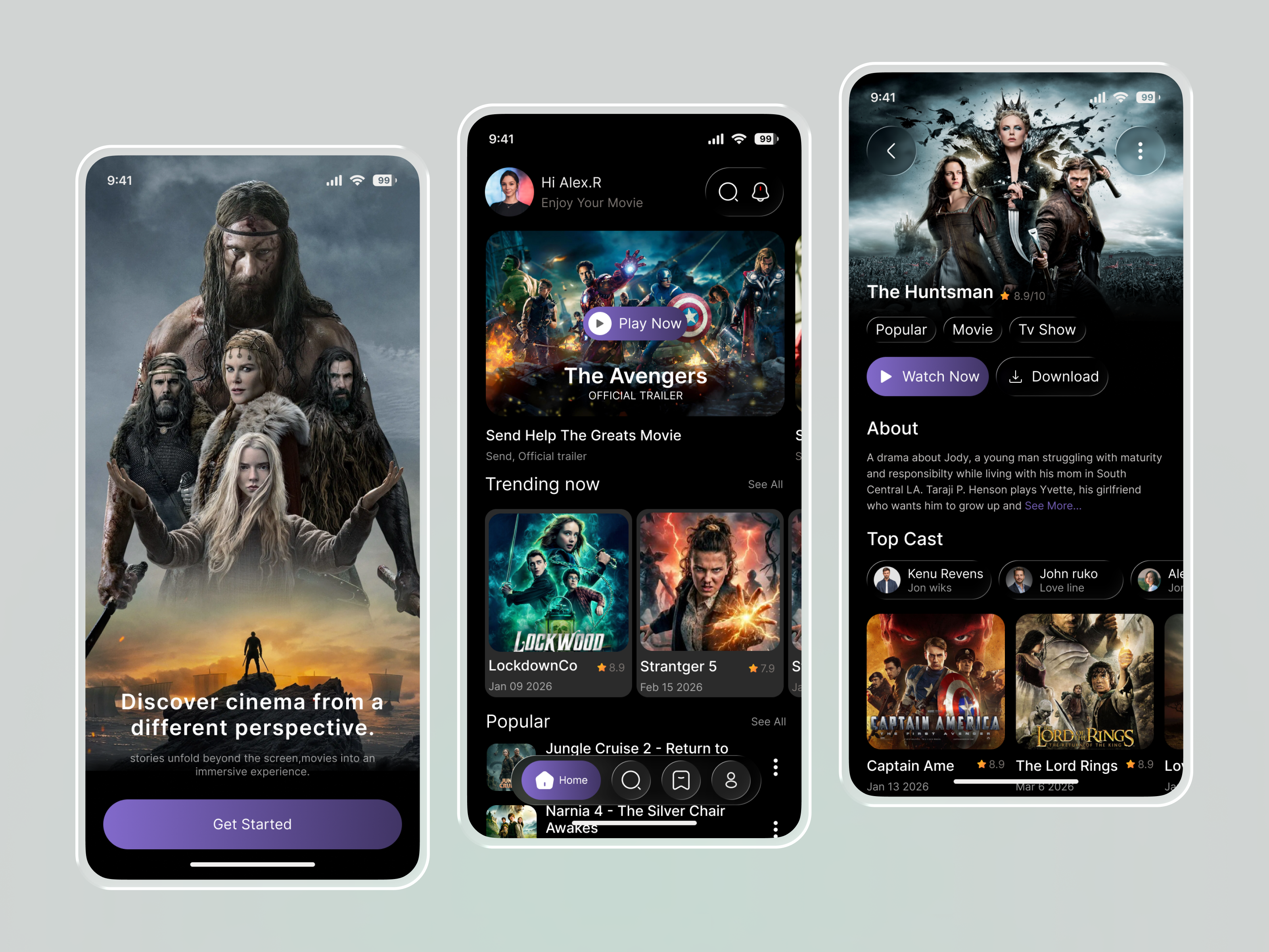 Example of Mobile App UI/UX Design (I Os & Android)