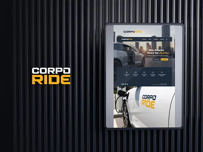 Corpo Ride | Corporate Ride Sharing App Logo app logo bold brand identity branding business clean corporate identity design logo logo design minimal mobility modern professional ride sharing startup tech transportation typography ui branding