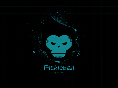 PICKLEBALL APES | Logo design branding design graphic design illustration logo vector