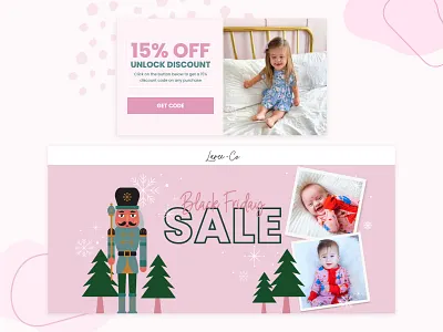 Laree + Co // Pop-up and Hero branding cro landing page marketing pop up