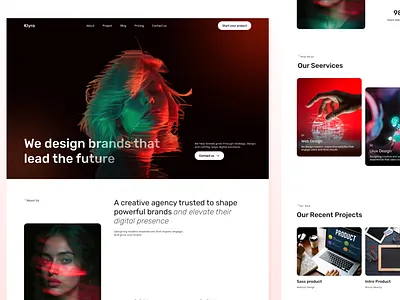 Digital Agency landing page ui landing page ui modern ui ui deisgn uiux uiux deisng user experience user interface ux deisgn web design website