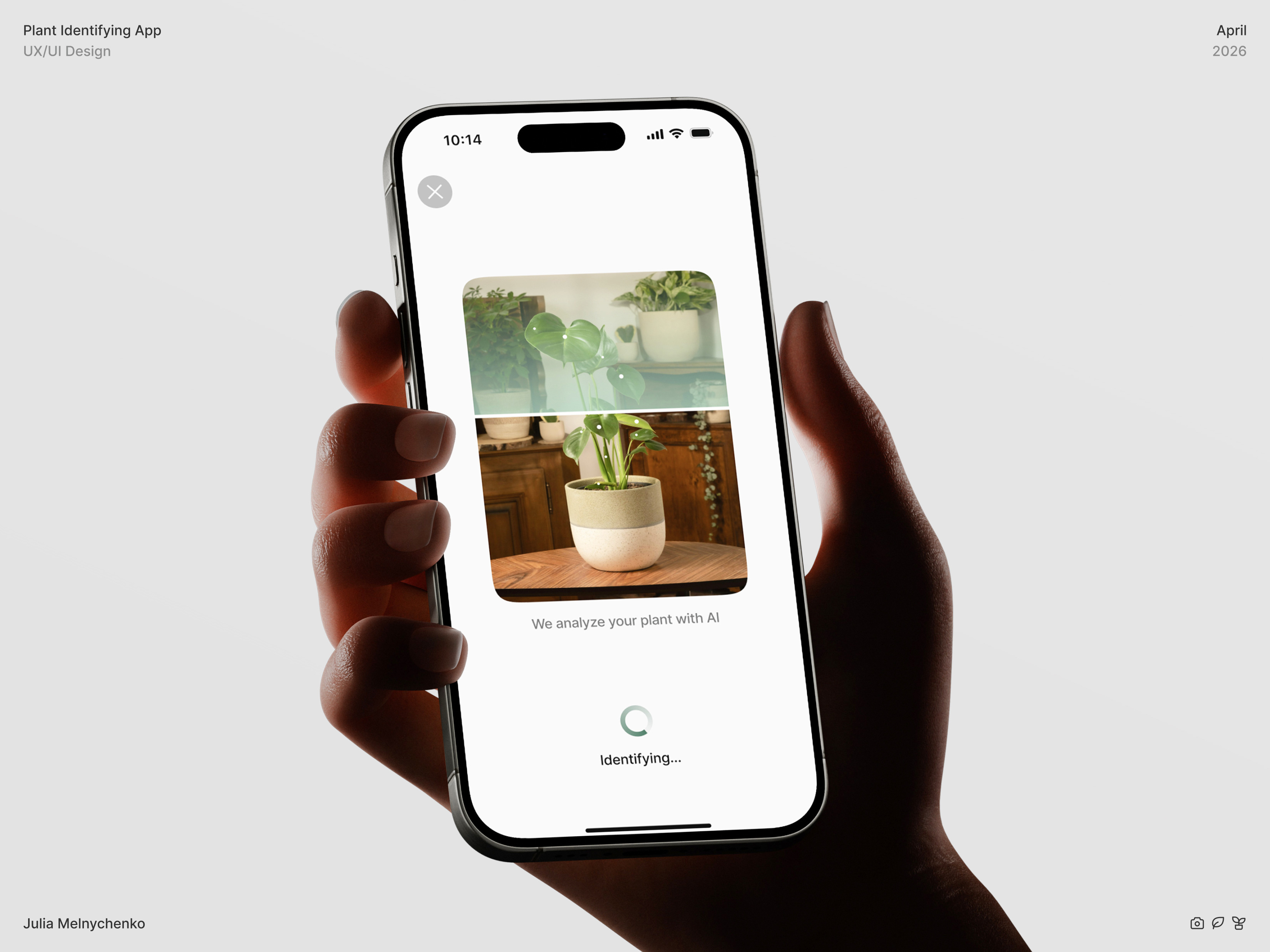 Flover – Plant Identifying Mobile App – Scan Flow