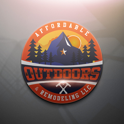 Affordable Outdoors and Remodeling LLC Logo Design branding design graphic design illustration logo typography vector
