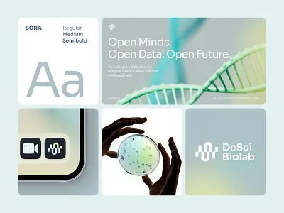 Brand Identity Design ✸ Biotech 3d animation brand identity brandbook branding digital design future tech graphic design identity system logo logo design minimalism motion graphics science startup branding visual identity web3