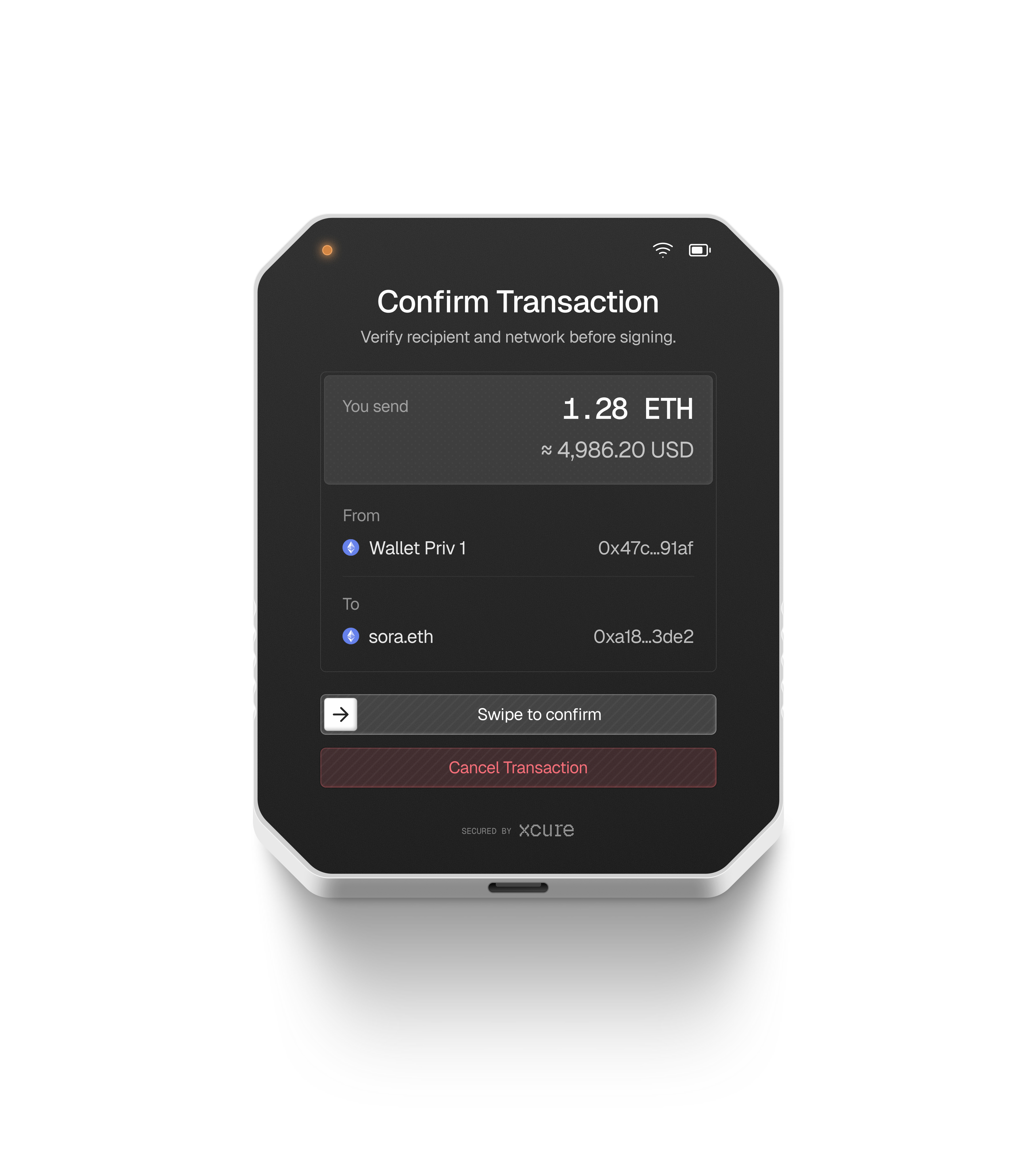 Crypto Hard Wallet Concept Design 3d design graphic design ui uidesign uiux
