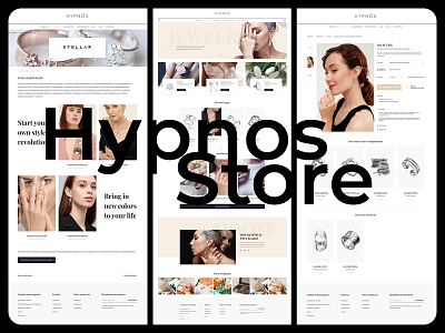 Hypnos Store design shop site web