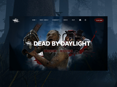 Dead By Daylight animation graphic design ui web design