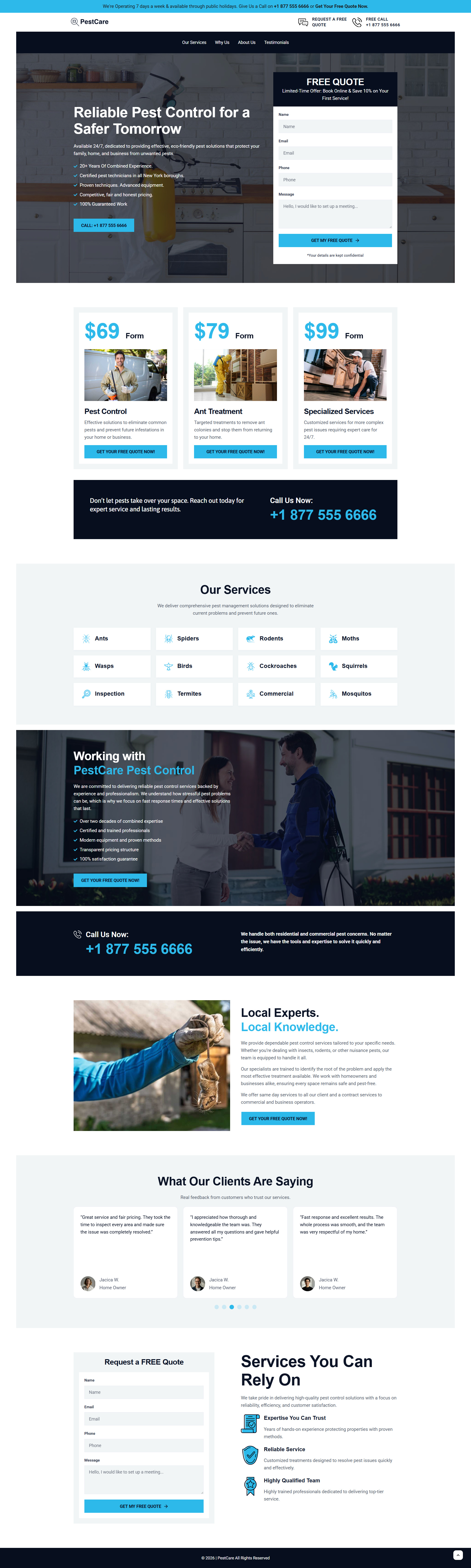 Pest Control Landing Page best landing page elementor landing page landing page design landingpage lead generation lead generation landing page pest control pest control experts pest control landing page pest control landing page design pest control website web design website wordpress