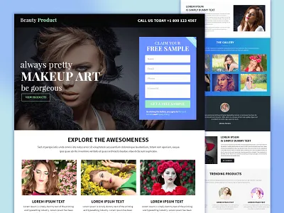 Beauty Products Landing Page UI beauty beautyproducts cosmetics designinspiration ecommerce figma landingpage makeup minimaldesign moderndesign productdesign skincare ui uidesign uiux ux uxdesign webdesign webinspiration wellness