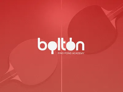 Custom Ping Pong Academy Logo Design | Bolton Ping Pong Academy academy branding athletic branding brand identity custom logo dynamic flat lettering logo logo design process minimal minimal logo modern modern logo ping pong scalable logo sports branding sports logo symbolic typography wordmark