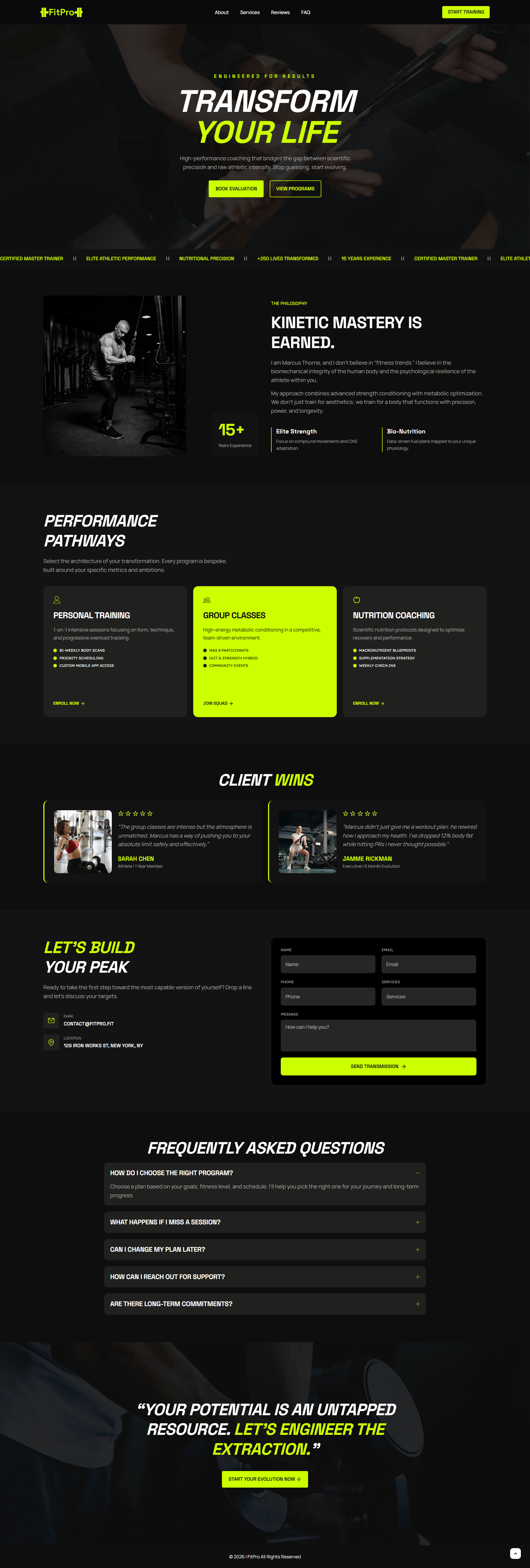 Fitness Trainer Landing Page best landing page elementor fitness landing page fitness trainer landing page fitness website fitness website design landing page landing page design landingpage lead generation lead generation landing page web design website wordpress