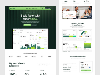 Finance SaaS Landing Page