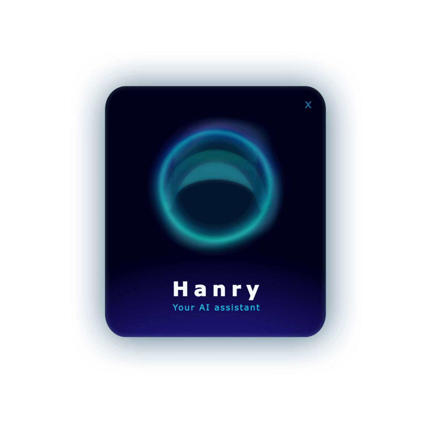 Glow animation for SaaS, AI assistant