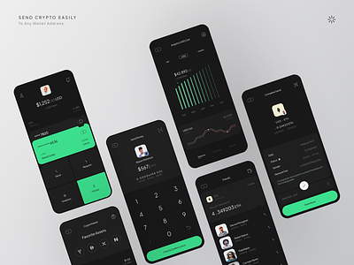 Crypto Finance App app design assets banking app clean crypto currency exchange finance financial funding ios landing page minimal mobile app saas startup transaction ui ux wallet wallet app