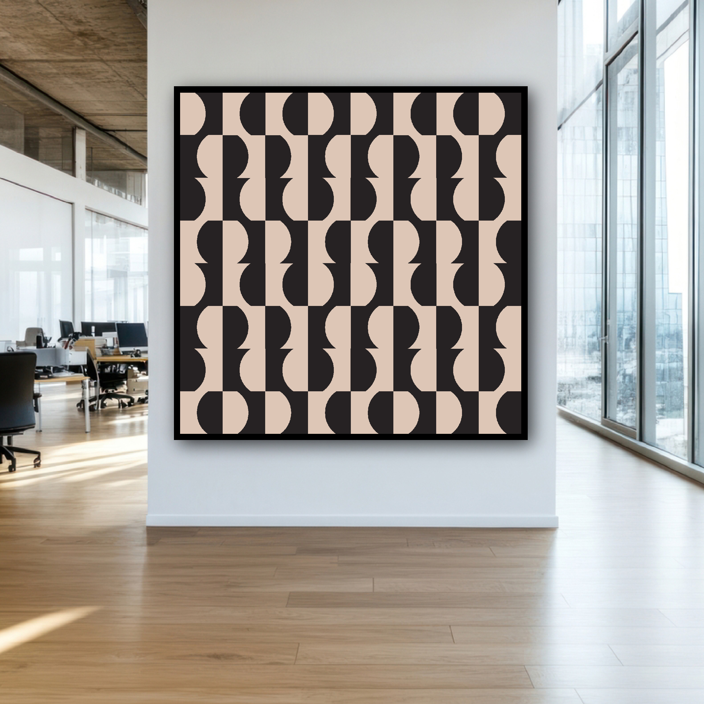 Doc Labs - Geometric Art - Circles - Brown/Black abstract art art gallery circles circular contemporary art design digital art geometric geometric art geometric background geometric pattern illustration minimalist art vector design wall art