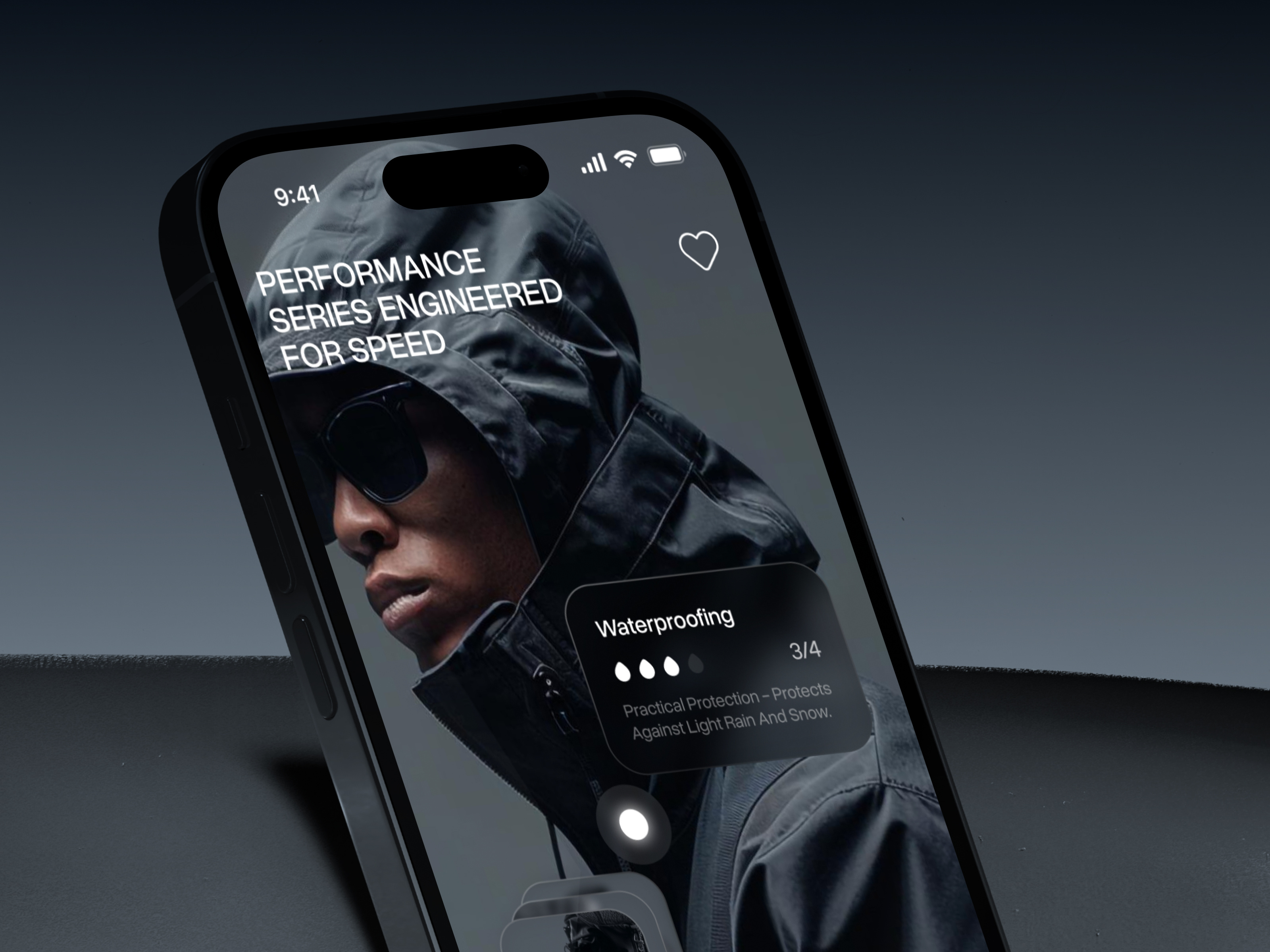 AERON App - Performance Outerwear Store Concept