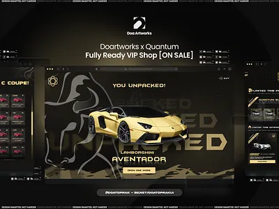 [Quantum&Doartworks] I Fully Ready VIP Shop UI I Gta V (On Sale) design doartworks doatoprak figma fivem graphic design gta5 gtav roleplay ui ux vip vip script vip shop vip shop script vipshop