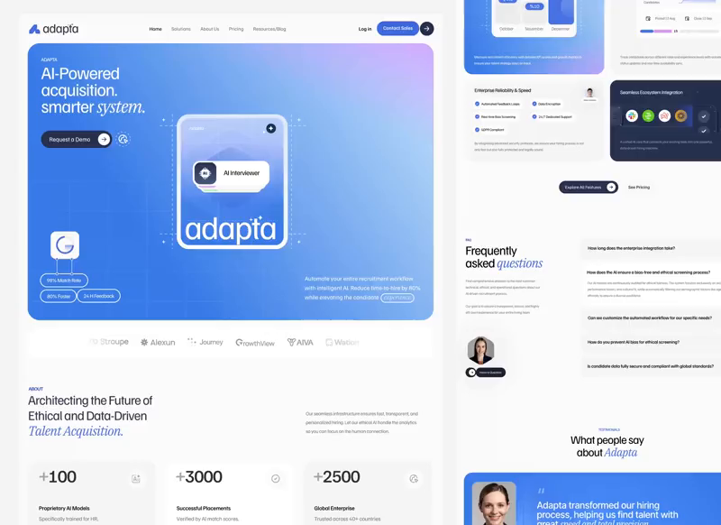 Example of Landing Page Design + Development