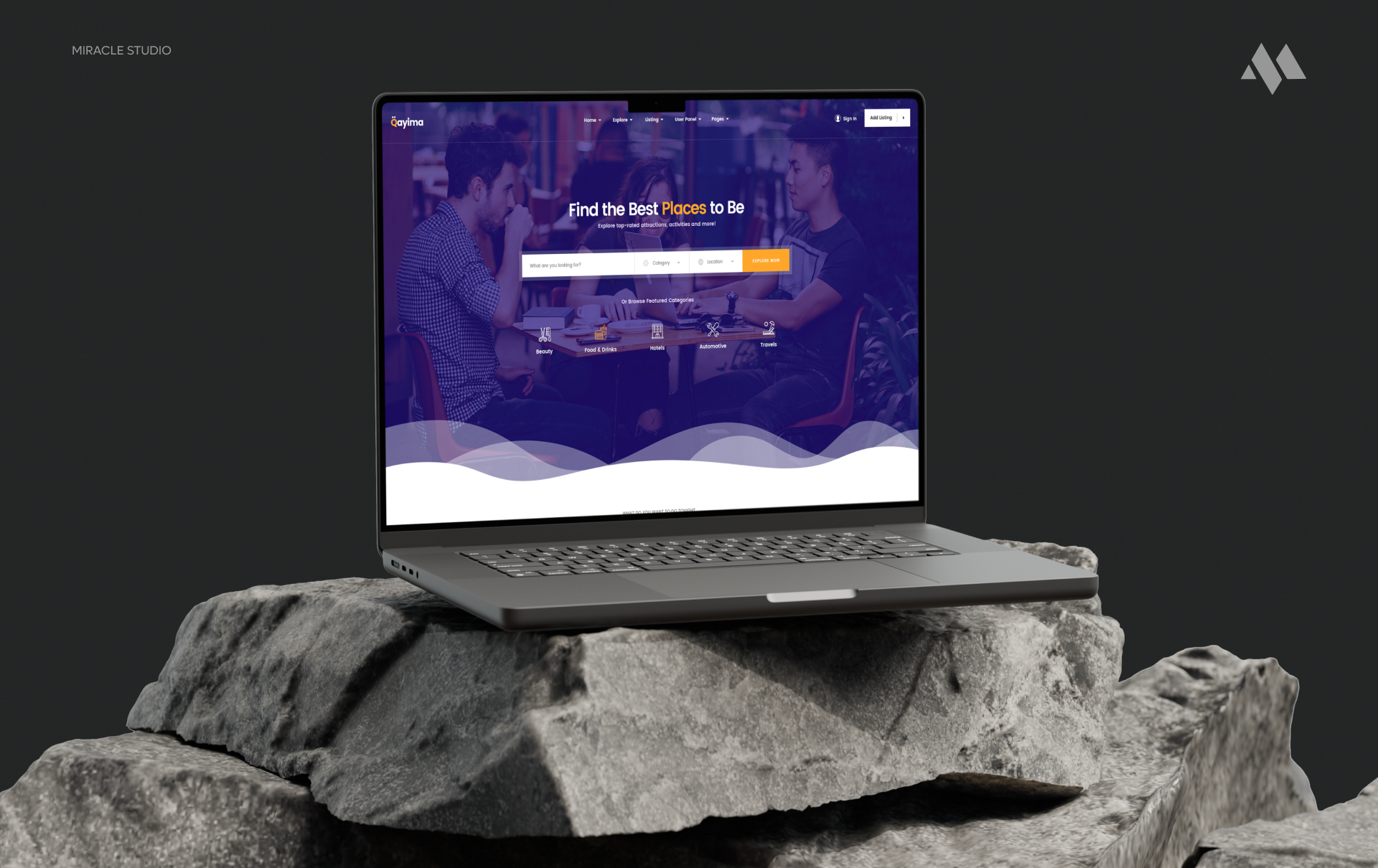 Qayima — Directory & Listing Design Experience business directory listing marketplace modern design platform search services ui ux
