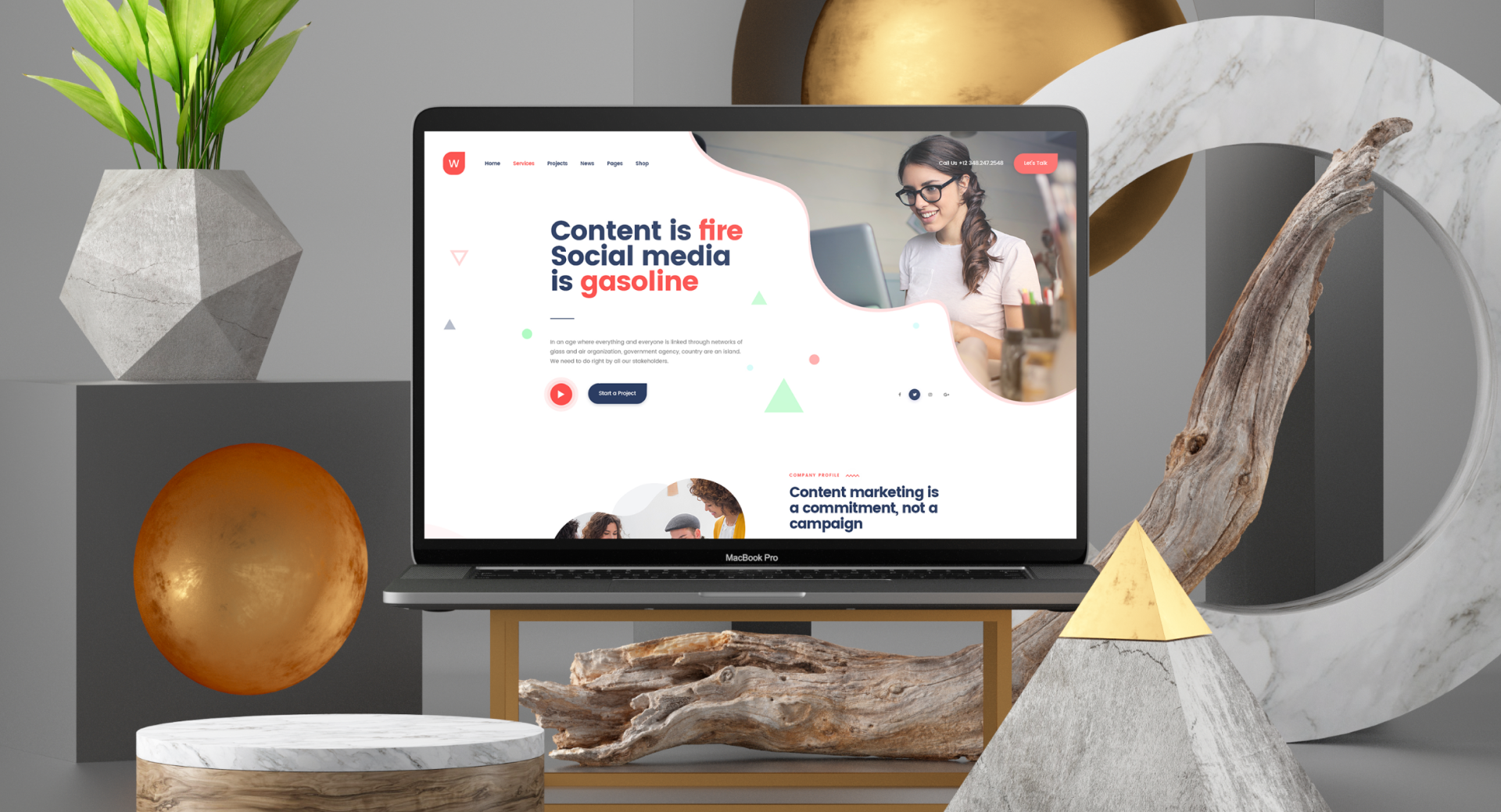 Wakala — Digital Agency & Marketing Design Experience agency branding business creative digital marketing modern design portfolio ui ux