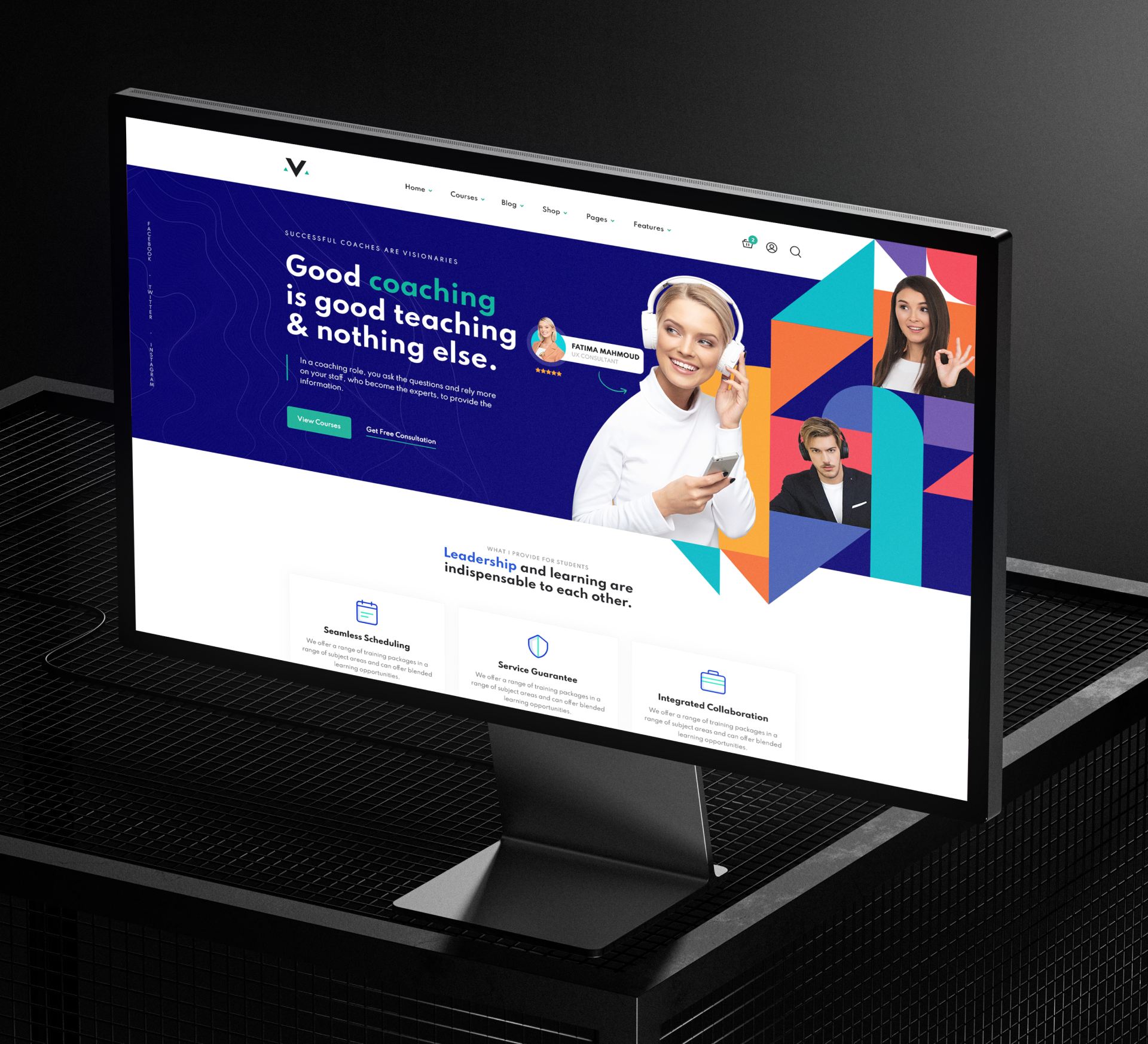 Mudarib — Coaching & Online Learning Design Experience coaching courses e learning education lms mentor modern design training ui ux