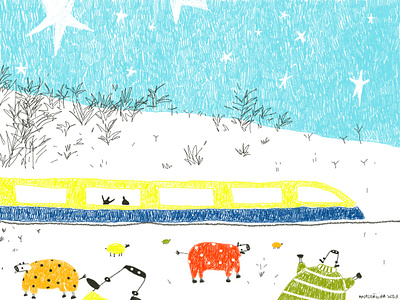 cosy cows 2d artwork character design childrensbook illustration procreate