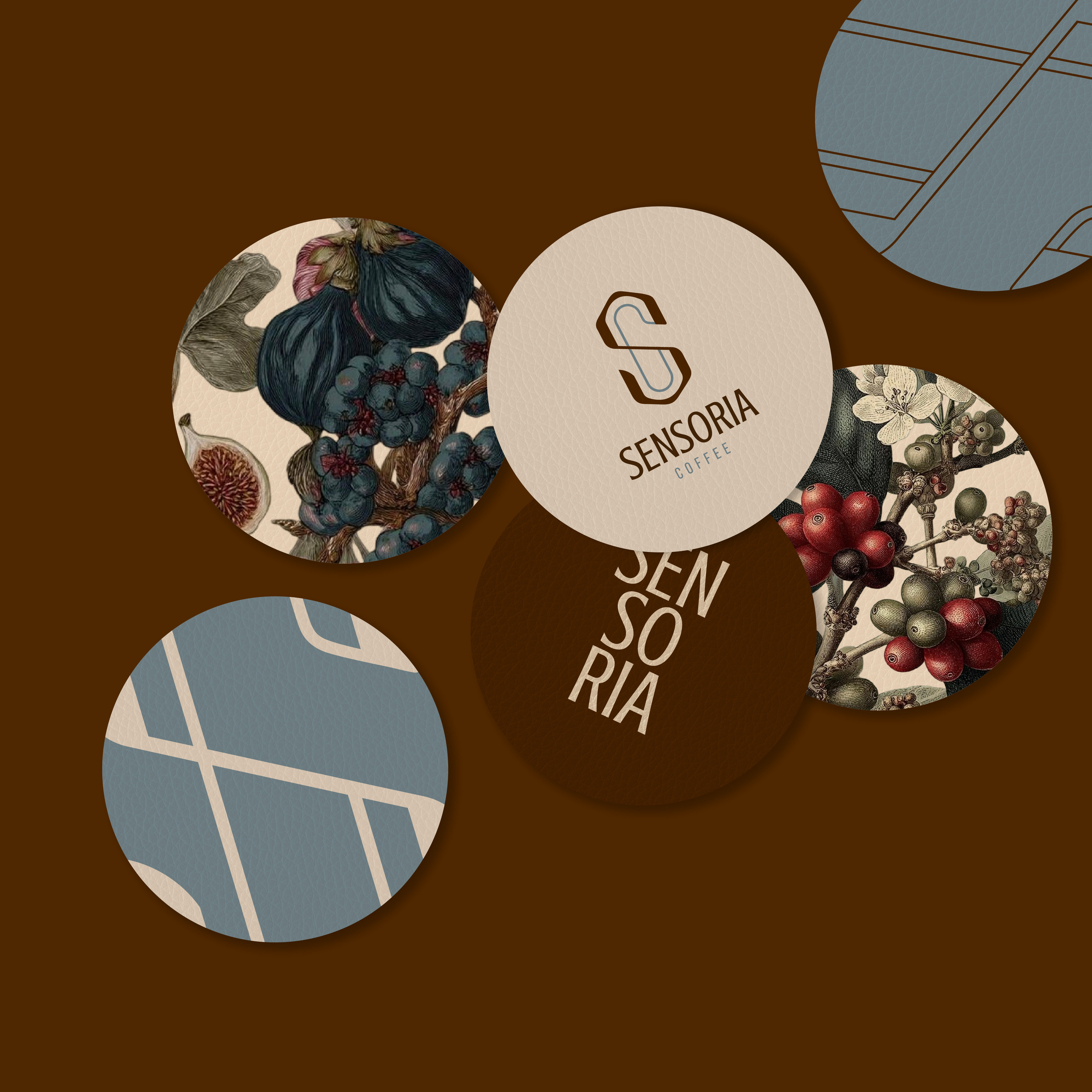 SENSORIA COFFEE BRAND IDENTITY branding graphic design illustration logo design