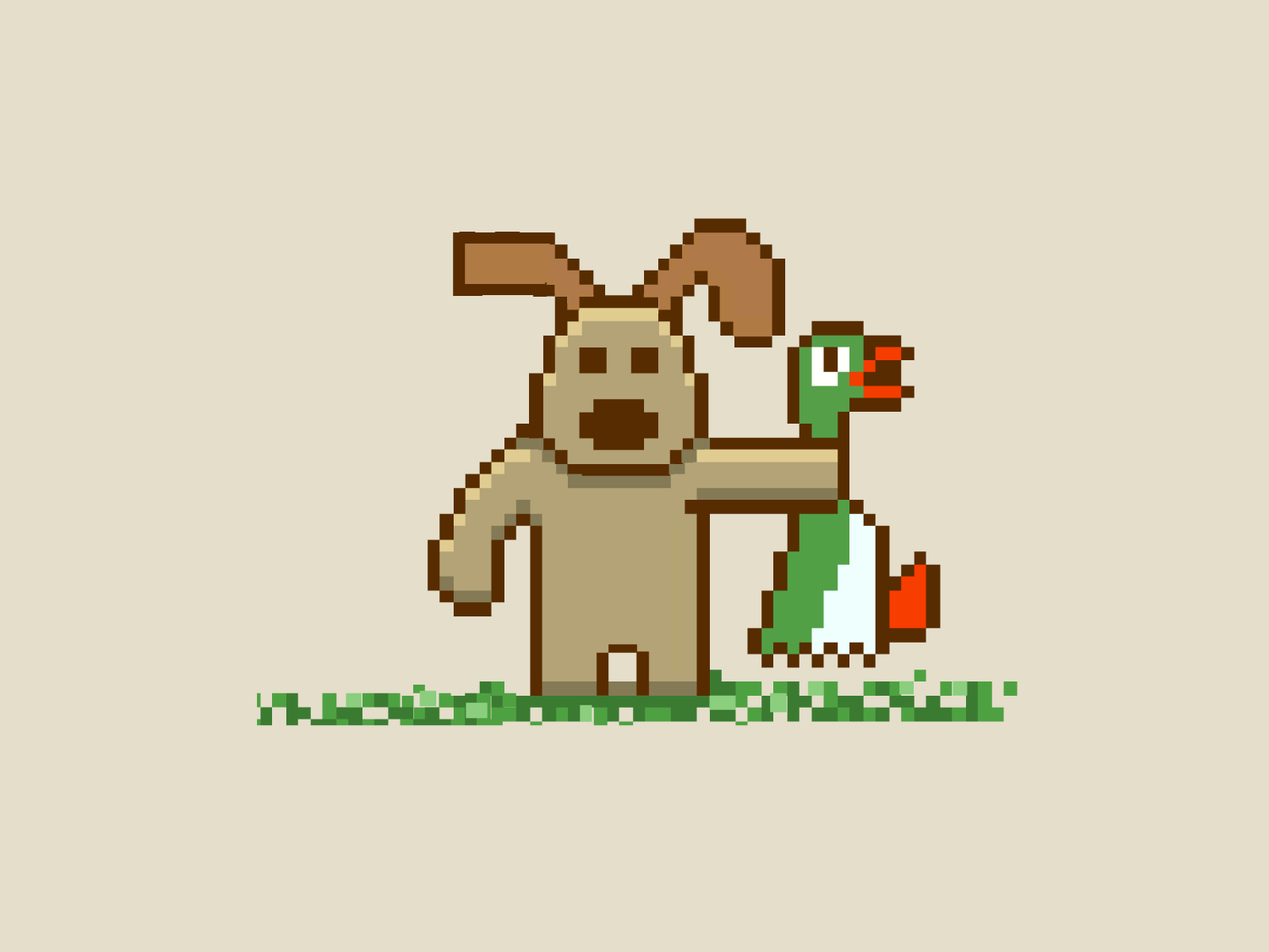 Gromit Duck Hunt pixel-art hero for the 2026 Aider AI coding assistant workflow guide