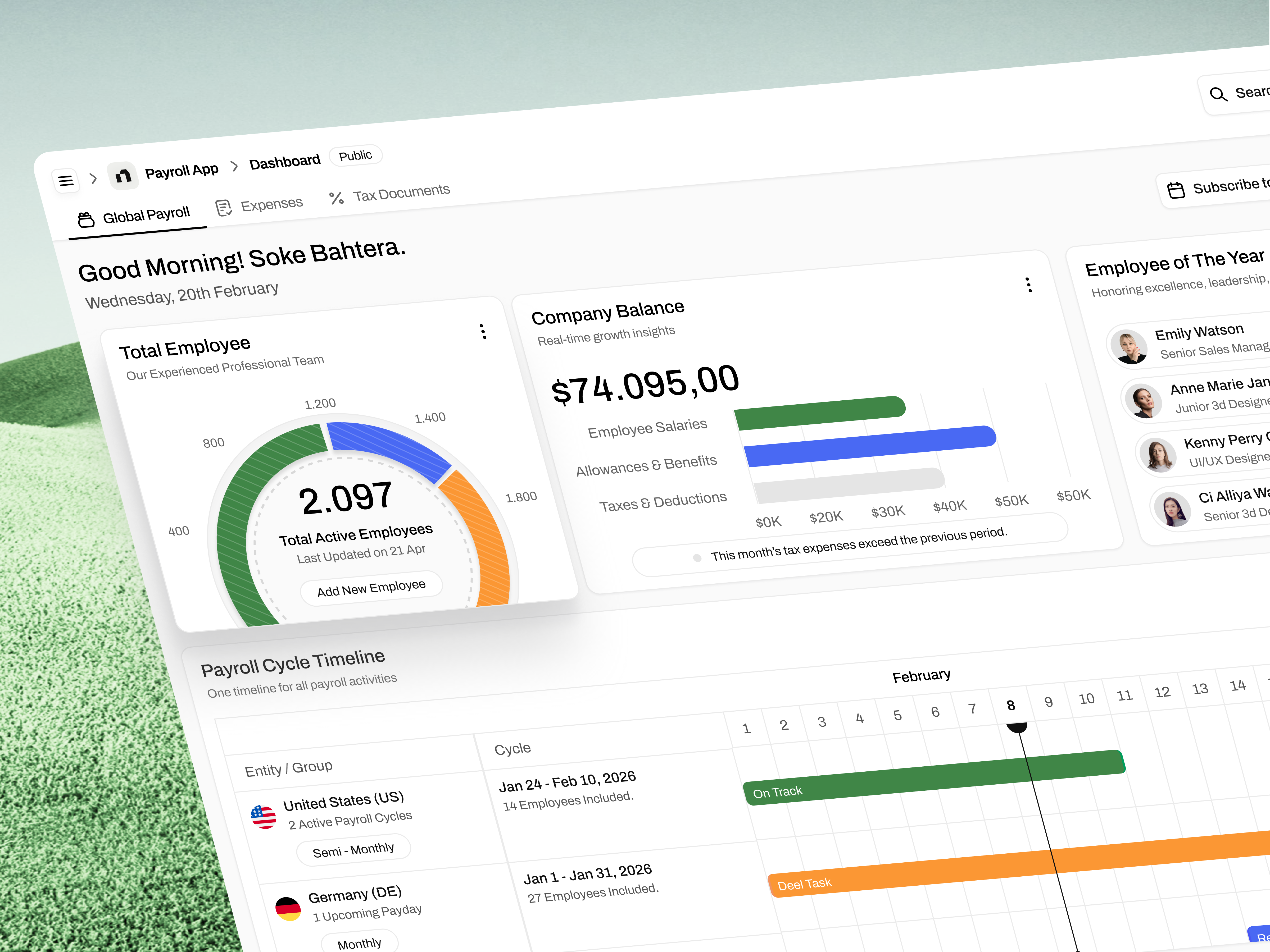 Global Payroll Dashboard